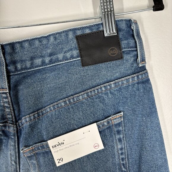 AG Adriano Goldschmied Women 29R Deven High-Rise Ultra Wide Leg Jeans NWT - Picture 8 of 13